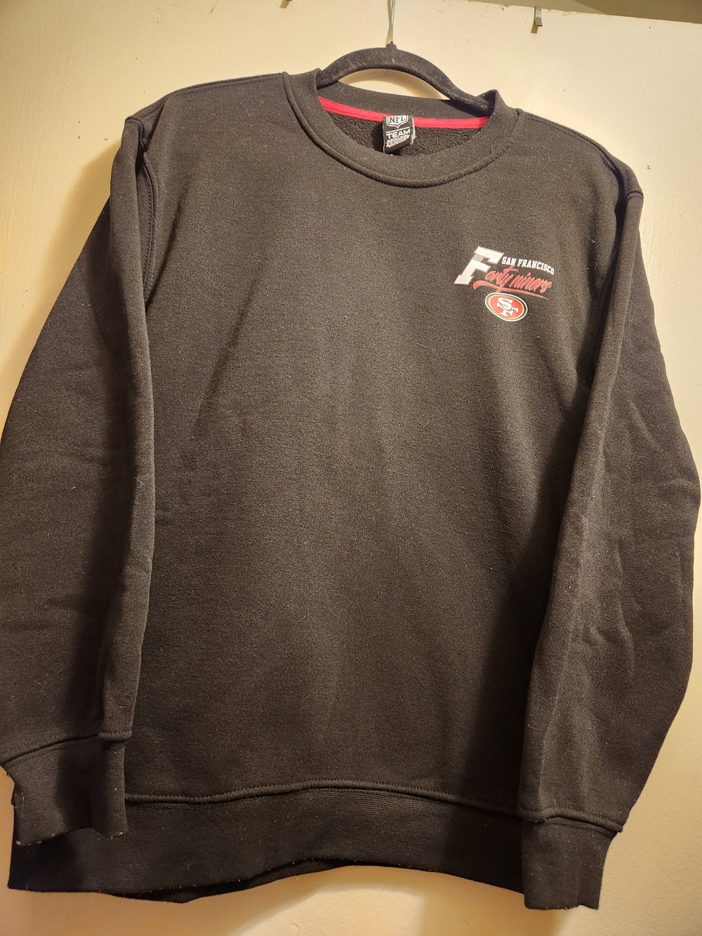 San Francisco 49ers Black Crewneck Sweatshirt